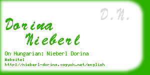 dorina nieberl business card